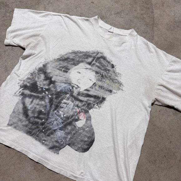 Vintage 80s Jon Bon Jovi New Jersey Syndicate Tour 1988 Portrait Band T Shirt XL - Picture 2 of 8